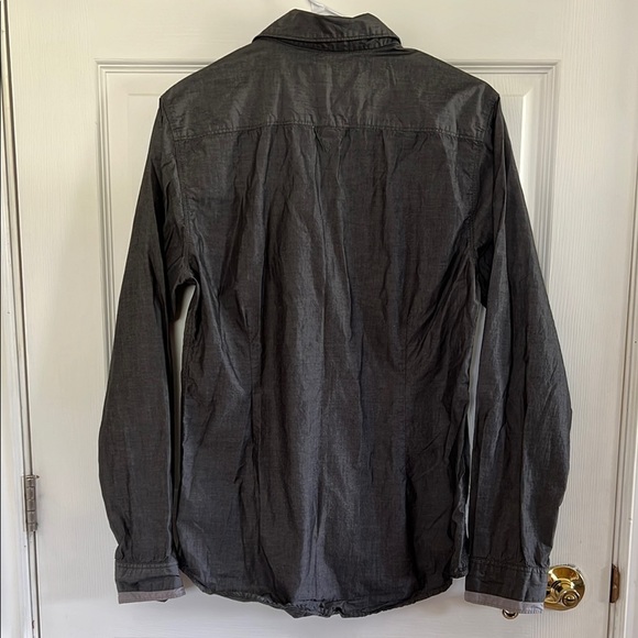 Guess Gray Casual Button Down Shirt - Picture 4 of 4